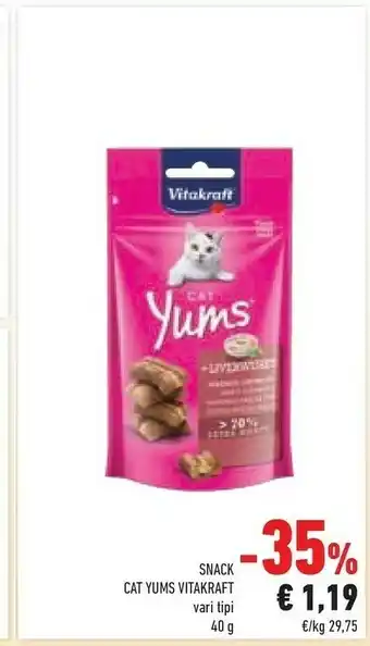 Conad Vitakraft Snack Cat Yums offerta