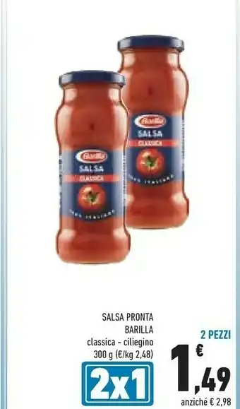 Conad Barilla Salsa Pronta Classica offerta