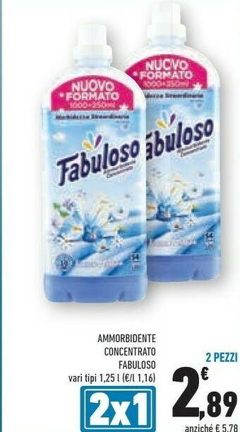 Conad Fabuloso Ammorbidente Concentrato offerta