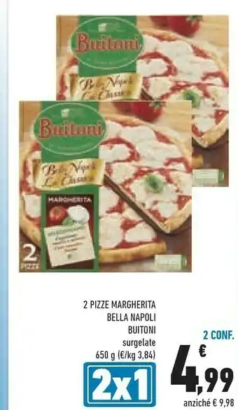 Conad Buitoni 2 Pizze Margherita Bella Napoli offerta