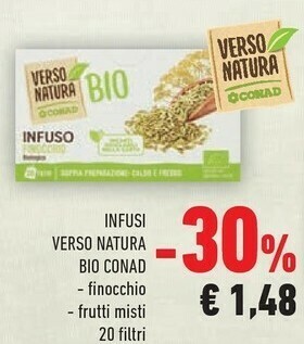 Conad Natura bio Tisane offerta