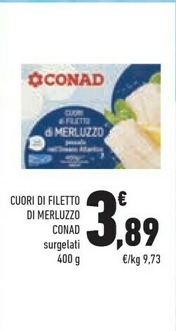 Conad Conad Cuori Di Filetto Di Merluzzo offerta