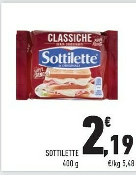 Conad Sottilette offerta