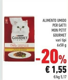 Conad Gourmet Purina Cibo per gatti offerta