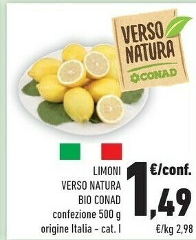Conad Conad Limoni Verso Natura Bio offerta