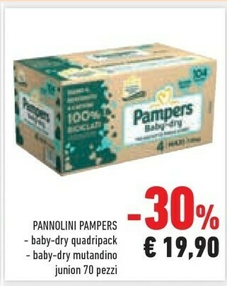 Conad Superstore Pampers Baby Dry offerta