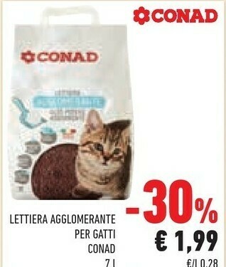 Conad Lettiera per gatti offerta