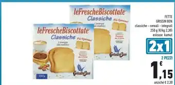 Conad Grissin bon Fette biscottate offerta