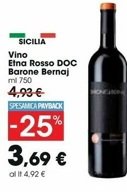 Carrefour Market Barone Di Bernaj - Syrah Terre Siciliane 750 G(ml) offerta
