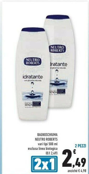 Conad Neutro Roberts Bagnoschiuma offerta