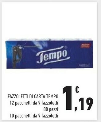 Conad Tempo Fazzoletti offerta