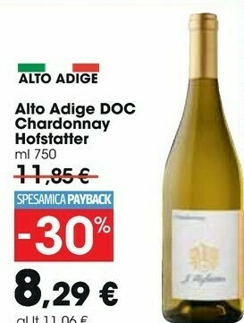 Carrefour Market Alto Adige Chardonnay Hofstatter offerta
