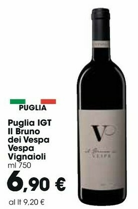 Carrefour Market Vespa Vignaioli Puglia Il Bruno Dei Vespa 750 Ml offerta
