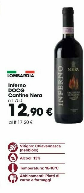Carrefour Market Cantine Nera Inferno 750 Ml offerta