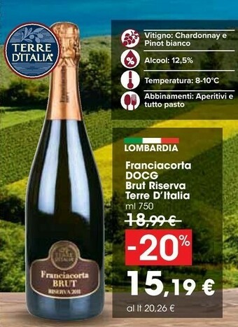 Carrefour Market Franciacorta Brut 750 Ml offerta