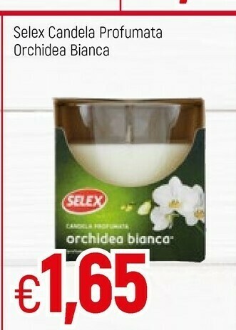Selex Candela Profumata Orchidea Bianca