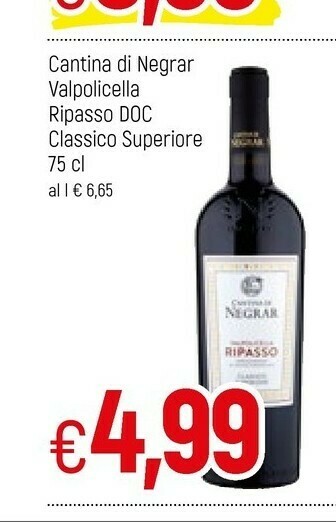 Cantina Di Negrar Valpolicella Ripasso Doc Classico Superiore