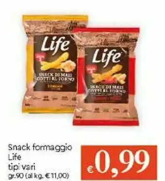 Galassia Life - Snack Di Mais Cotti Al Forno Gusto Formaggio 90 G(ml) offerta
