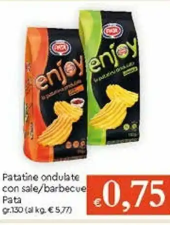 Galassia Pata Patatine Ondulate Con Sale/ Barbecue offerta
