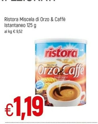 Famila Ristora Miscela Di Orzo E Caffè Istantaneo 125 G(ml) offerta