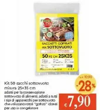 Galassia Kit 50 Sacchi Sottovuoto Misura 25x35 Cm offerta
