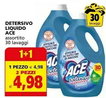 Il Gigante Ace Detersivo lavatrice offerta