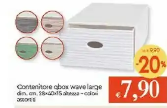 Galassia Galassia Contenitore Qbox Wave Large offerta