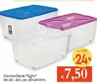 Galassia Galassia Contenitore ''light'' offerta