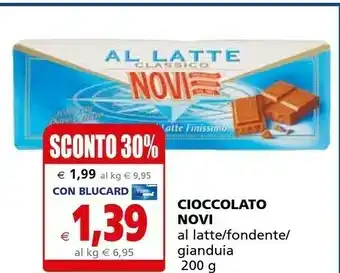Il Gigante Novi Cioccolato offerta