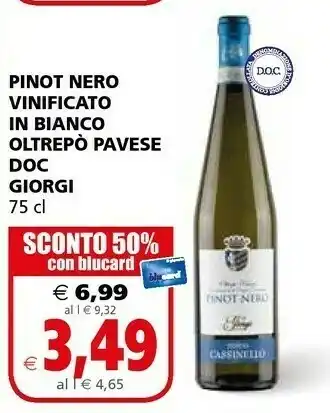 Il Gigante Giorgi Vino rosso offerta