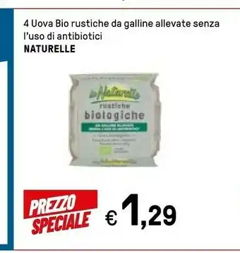 Iper La Grande Le Naturelle 4 Uova Medie Fresche Biologiche offerta