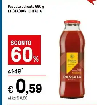 Iper La Grande Le stagioni d'italia Passata Delicata offerta