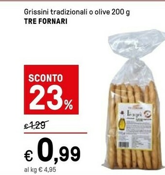 Iper La Grande Tre fornari Grissini Tradizionali offerta