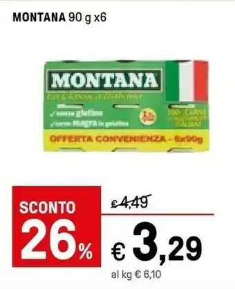 Iper La Grande Montana Carne Magra In Gelatina Linea Oro 90 G(ml) offerta