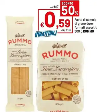Iper La Grande Rummo Metodo Lenta Lavorazione Tubetti Zita N. 31 500 G(ml) offerta