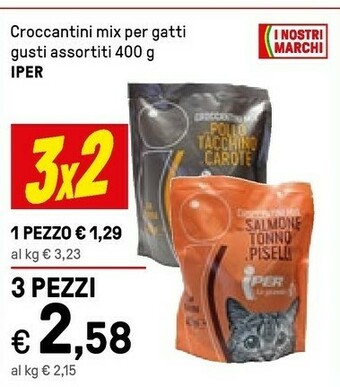 Iper La Grande Iper Croccantini Mix Per Gatti offerta