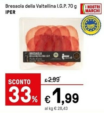 Iper La Grande Iper Bresaola Della Valtellina Igp offerta