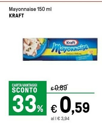 Iper La Grande Kraft Mayonnaise 150 G(ml) offerta