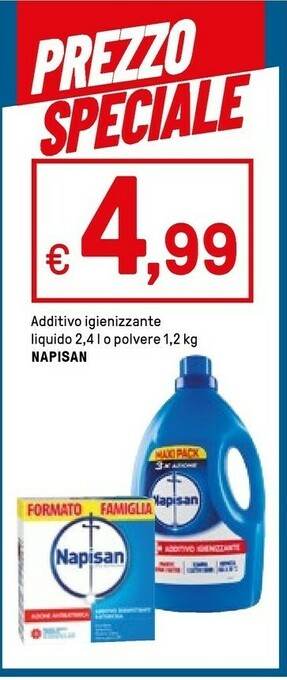 Iper La Grande Napisan Additivo Igienizzante Liquido offerta