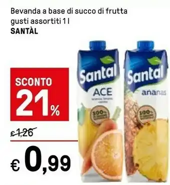 Iper La Grande Santal Bevanda A Base Di Succo Di Frutta Ace offerta