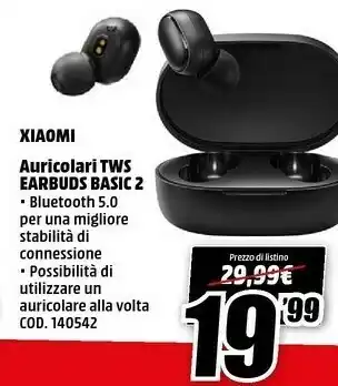 MediaWorld Xiaomi Cuffie senza fili offerta