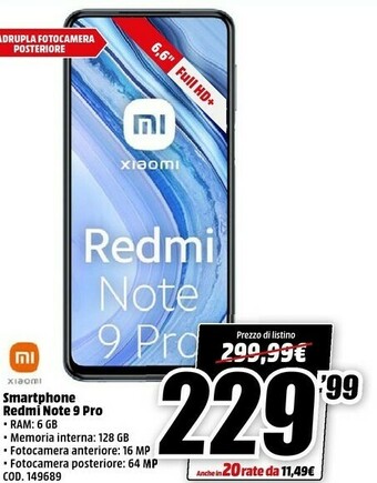 MediaWorld Xiaomi Smartphone android offerta