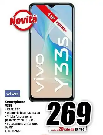MediaWorld Vivo Smartphone android offerta