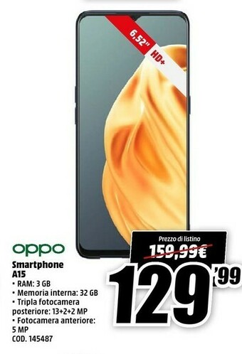 MediaWorld Oppo Smartphone android offerta