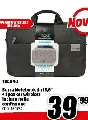 MediaWorld Tucano Borse offerta
