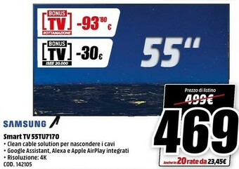 MediaWorld Samsung Tv offerta