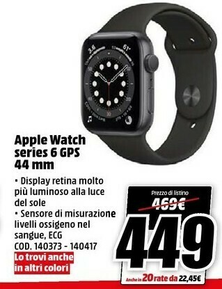 MediaWorld Apple Watch offerta