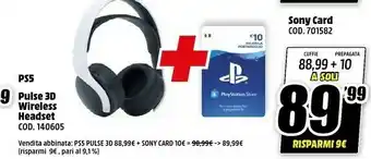 MediaWorld Sony Cuffie offerta