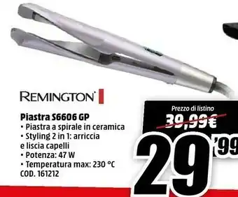 MediaWorld Remington Piastra per capelli offerta