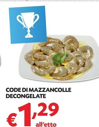 Pam Code Di Mazzancolle Decongelate offerta